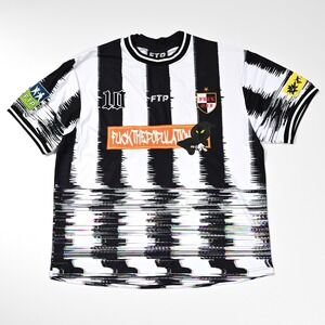 FTP - Blurred Vision Soccer Jersey in‎ White - Size XL - Deadstock Patches